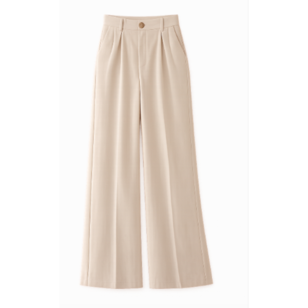 Elegant High-Waist Wide Leg Trousers